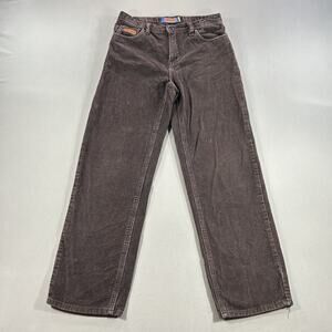 Empyre Pants mens 28x27 Brown Relax Corduroy y2k Raver Skater Grunge 2000s